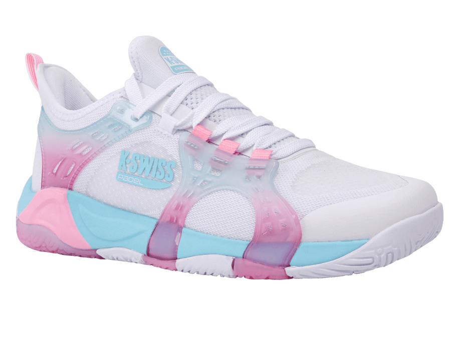 94597 - 146 - M | K - FRAME PADEL | WHITE/SOFT NEON BLUE/NEON BUBLE GUM - K - Swiss US - FOOTWEAR