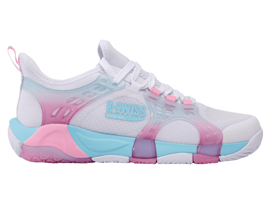94597 - 146 - M | K - FRAME PADEL | WHITE/SOFT NEON BLUE/NEON BUBLE GUM - K - Swiss US - FOOTWEAR