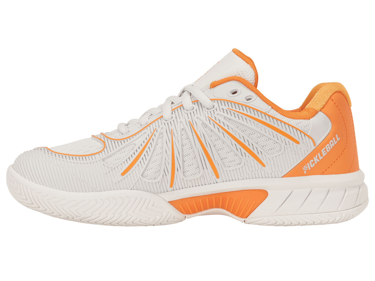 94902-127-M | EXPRESS LIGHT PICKLEBALL 2 | BLANC DE BLANC/BLAZING ORANGE - K-Swiss US - FOOTWEAR