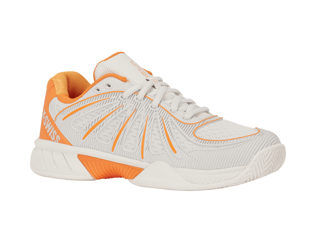 94902-127-M | EXPRESS LIGHT PICKLEBALL 2 | BLANC DE BLANC/BLAZING ORANGE - K-Swiss US - FOOTWEAR