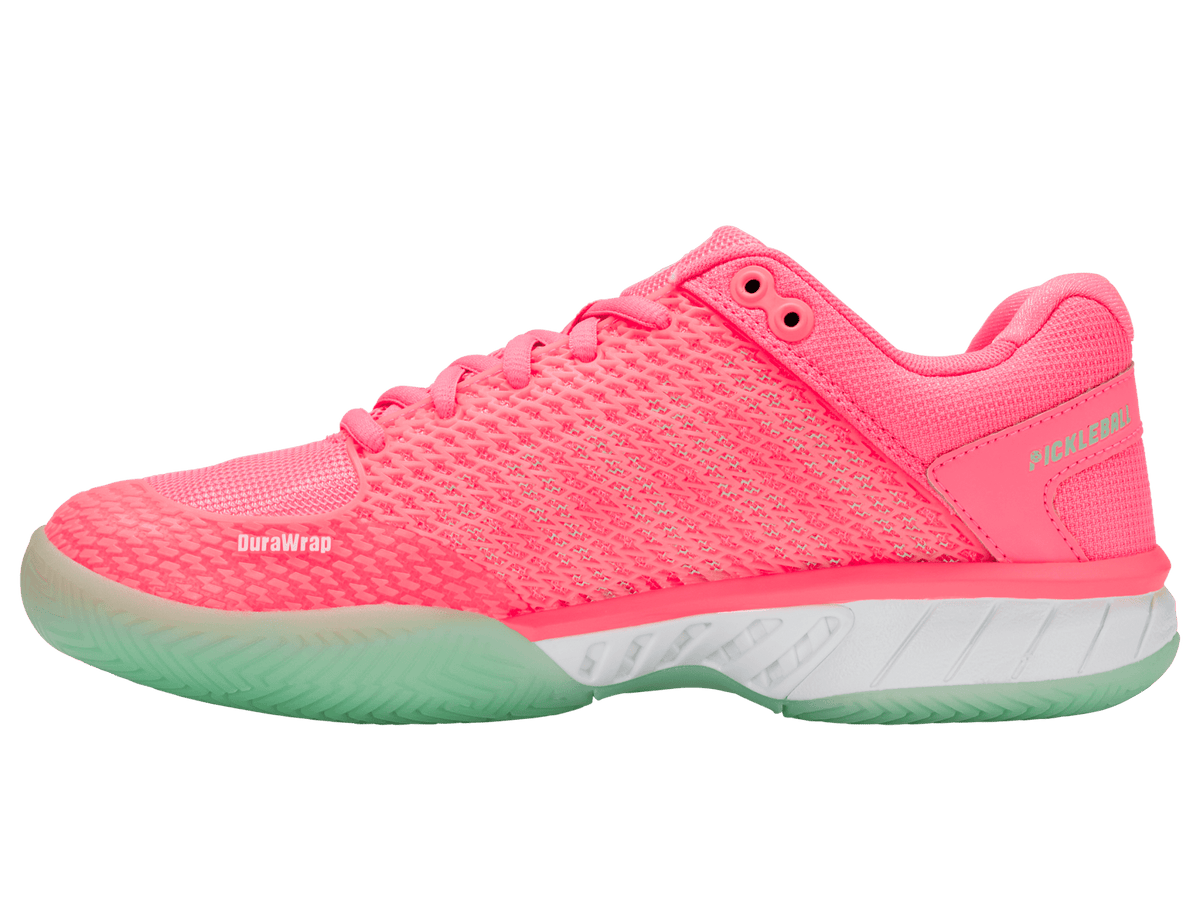 96563 - 649 - M | EXPRESS LIGHT PICKLEBALL | NEON PASTEL PINK/NEON MINT/WHITE - K - Swiss US - FOOTWEAR