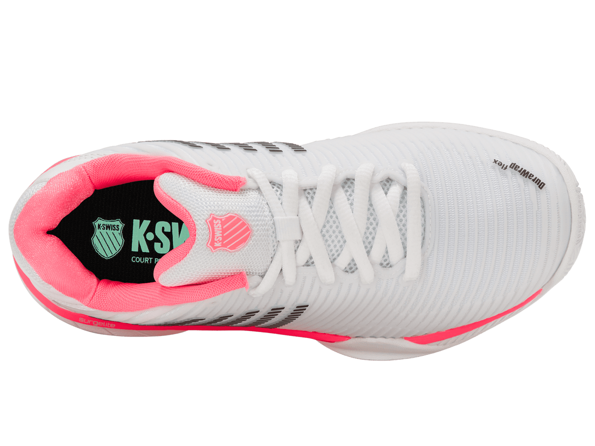 96613 - 173 - M | HYPERCOURT EXPRESS 2 | WHITE/NEON PASTEL PINK/BLACK - K - Swiss US - FOOTWEAR