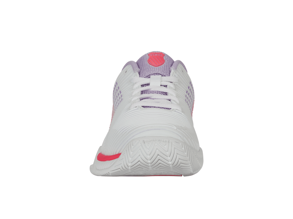 96613 - 182 - M | HYPERCOURT EXPRESS 2 | WHITE/ORCHID PETAL/NEON BLAZE - K - Swiss US - FOOTWEAR