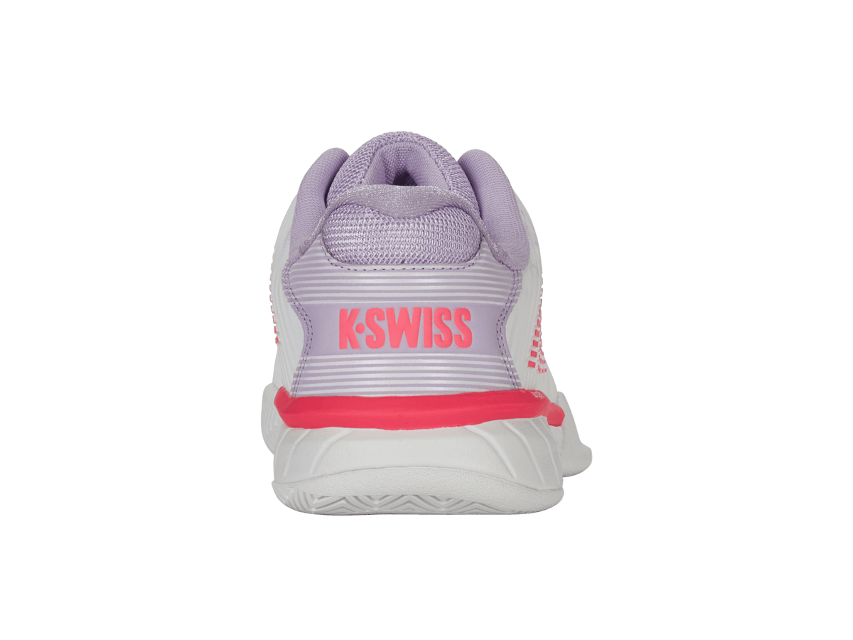 96613 - 182 - M | HYPERCOURT EXPRESS 2 | WHITE/ORCHID PETAL/NEON BLAZE - K - Swiss US - FOOTWEAR