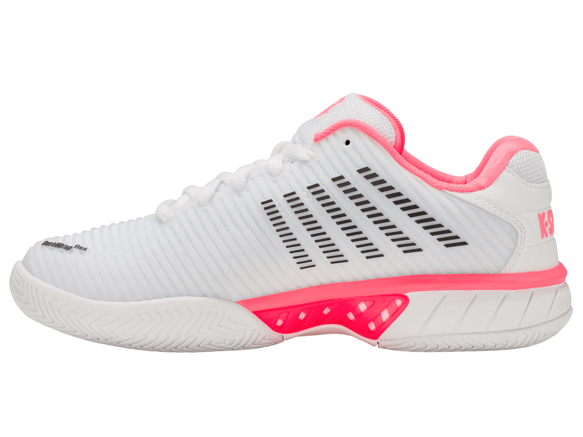 96807 - 178 - W | HYPERCOURT EXPRESS 2 - WIDE | WHITE/NEON PASTEL PINK/BLACK - K - Swiss US - FOOTWEAR
