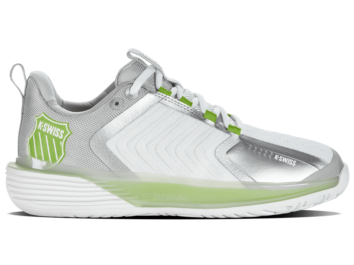 96988 - 956 - M | ULTRASHOT 3 | WHITE/GRAY VIOLET/LIME GREEN - K - Swiss US - FOOTWEAR