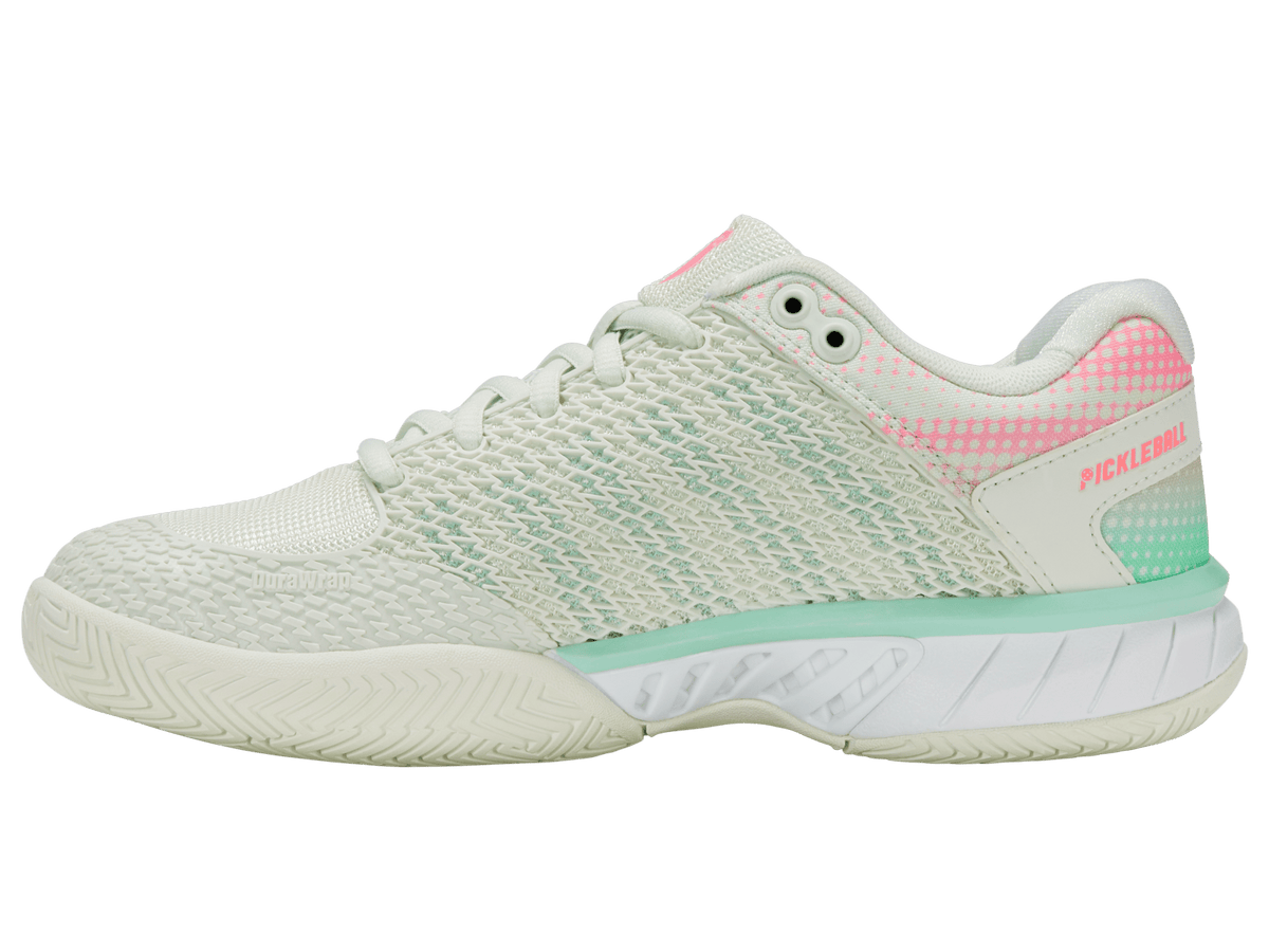 97292 - 440 - W | EXPRESS LIGHT PICKLEBALL - WIDE | ICE/HONEYDEW/NEON PASTEL PINK - K - Swiss US - FOOTWEAR