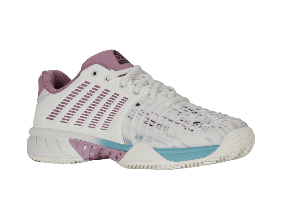98900 - 966 - M | EXPRESS LIGHT 3 PADEL | SNOW WHITE/LILAS/PASTEL TURQUOISE - K - Swiss US - FOOTWEAR
