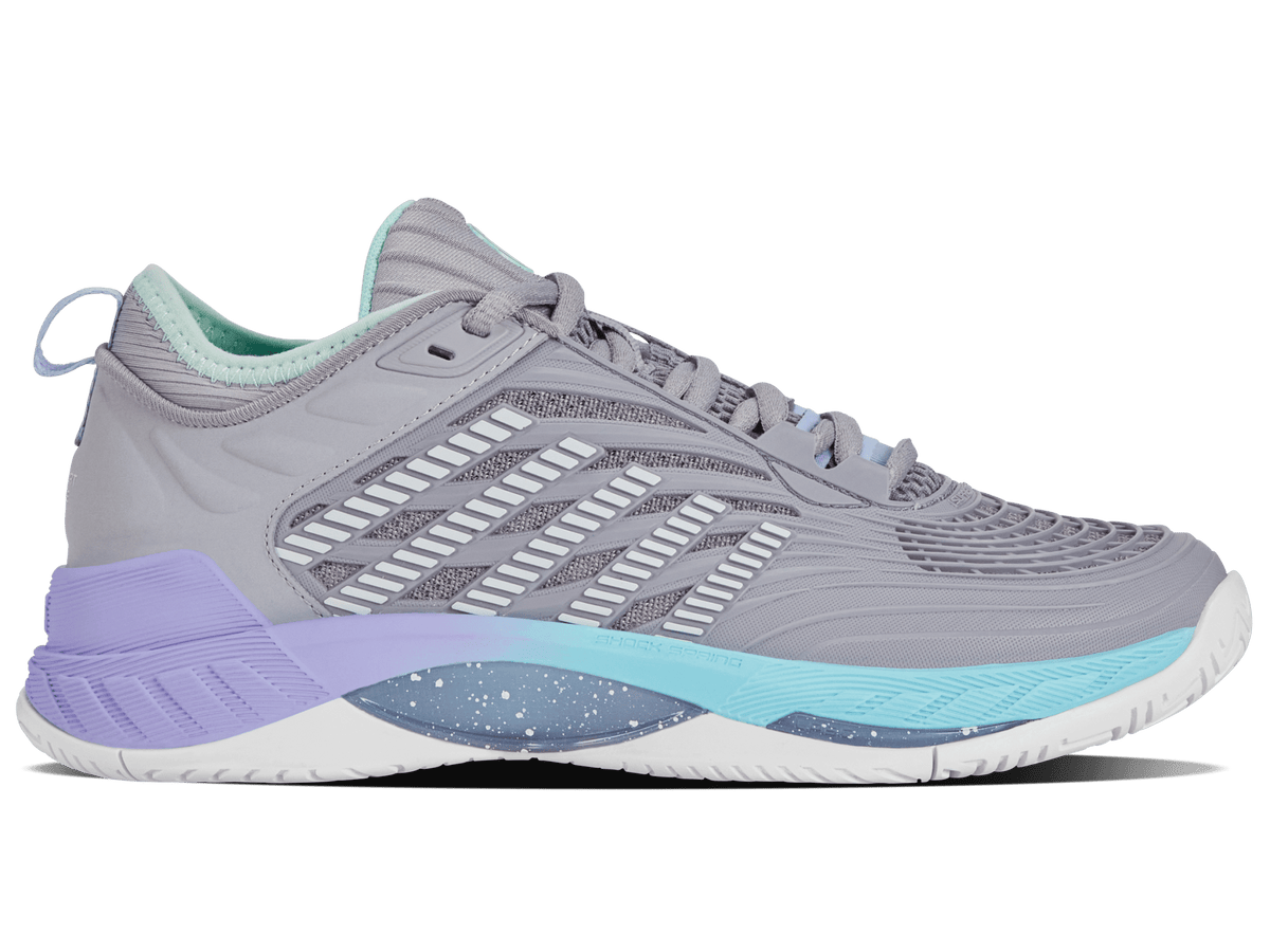 99071 - 052 - M | HYPERCOURT SUPREME 2 | LILAC GRAY/NIMBUS CLOUD/NEON PURPLE - K - Swiss US - FOOTWEAR