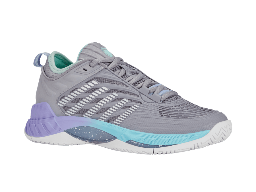 99071 - 052 - M | HYPERCOURT SUPREME 2 | LILAC GRAY/NIMBUS CLOUD/NEON PURPLE - K - Swiss US - FOOTWEAR