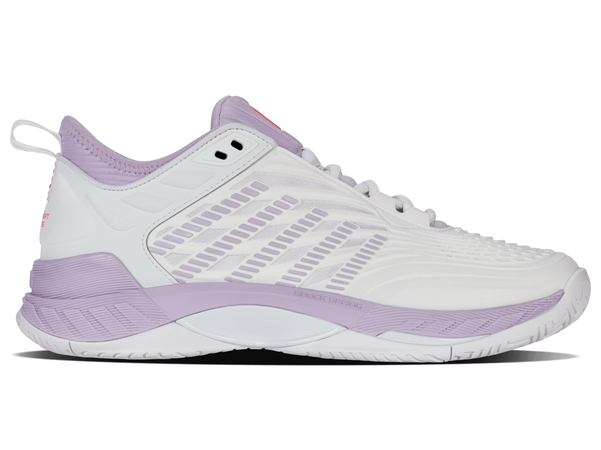 99071 - 182 - M | HYPERCOURT SUPREME 2 | WHITE/ORCHID PETAL/NEON BLAZE - K - Swiss US - FOOTWEAR