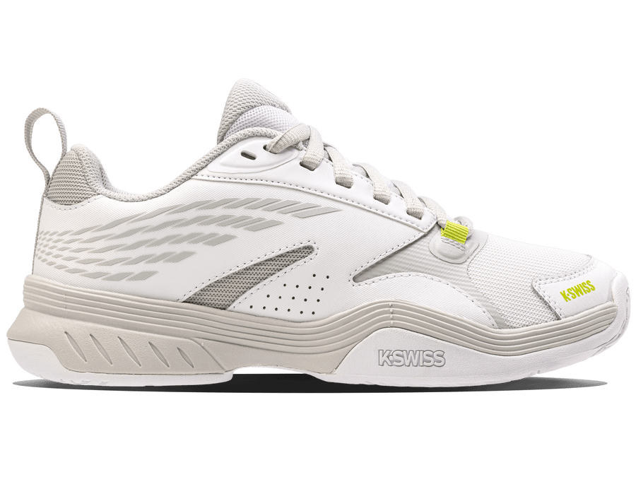 99190 - 956 - M | SPEEDEX | WHITE/GRAY VIOLET/LIME GREEN - K - Swiss US - FOOTWEAR