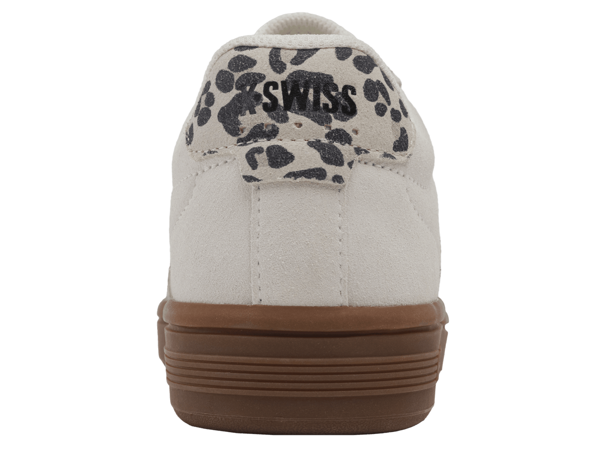 99492 - 148 - M | COURT TIEBREAK II SDE | SNOW WHITE/LIGHT GRAY/LEOPARD/GUM - K - Swiss US - FOOTWEAR