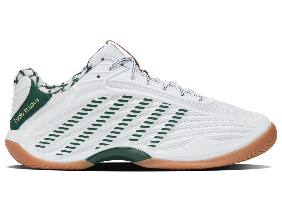 99583-108-M | HYPERCOURT EXPRESS 3 LUCKY IN LOVE | WHITE/TEAM GREEN/LEMON FROST