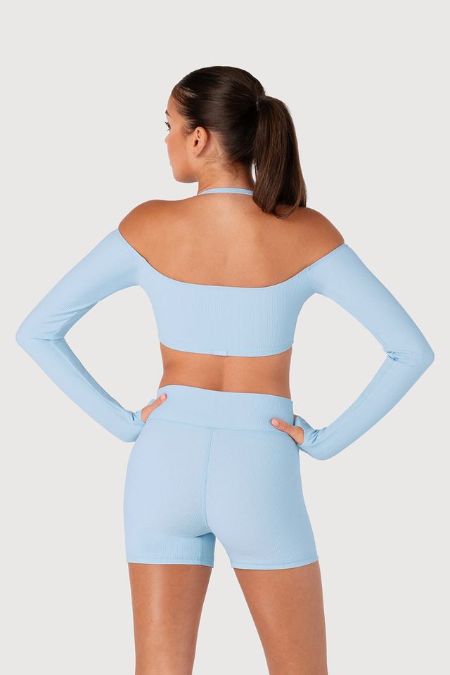 Girls Rib Bolero Crop Top