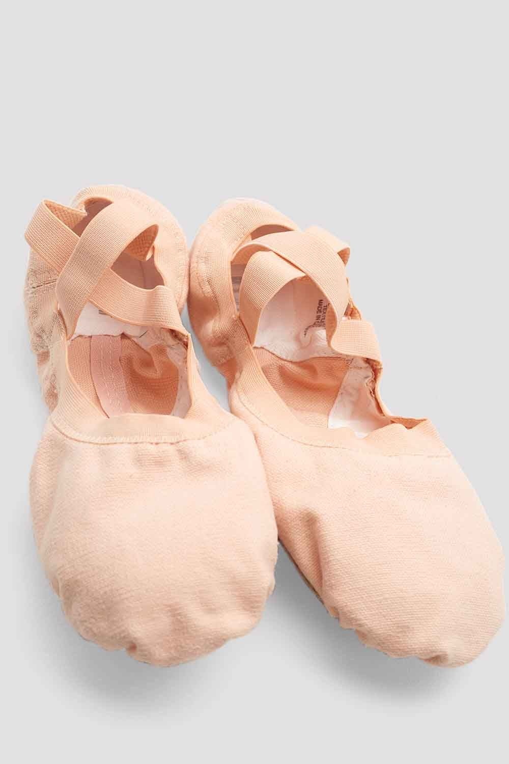 Childrens Pro-Elastic Canvas Ballet Shoes