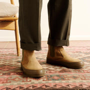 Men's Beyond & Back Boot in Desert Tan leather, back view, alternate shot 4