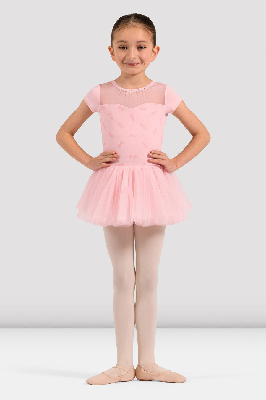Girls Nora Floral Cap Sleeve Tutu Dress