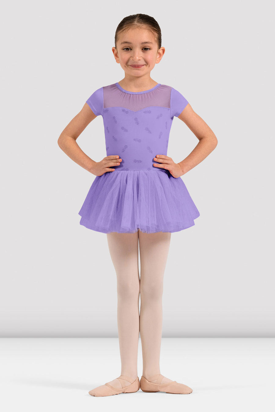 Girls Nora Floral Cap Sleeve Tutu Dress