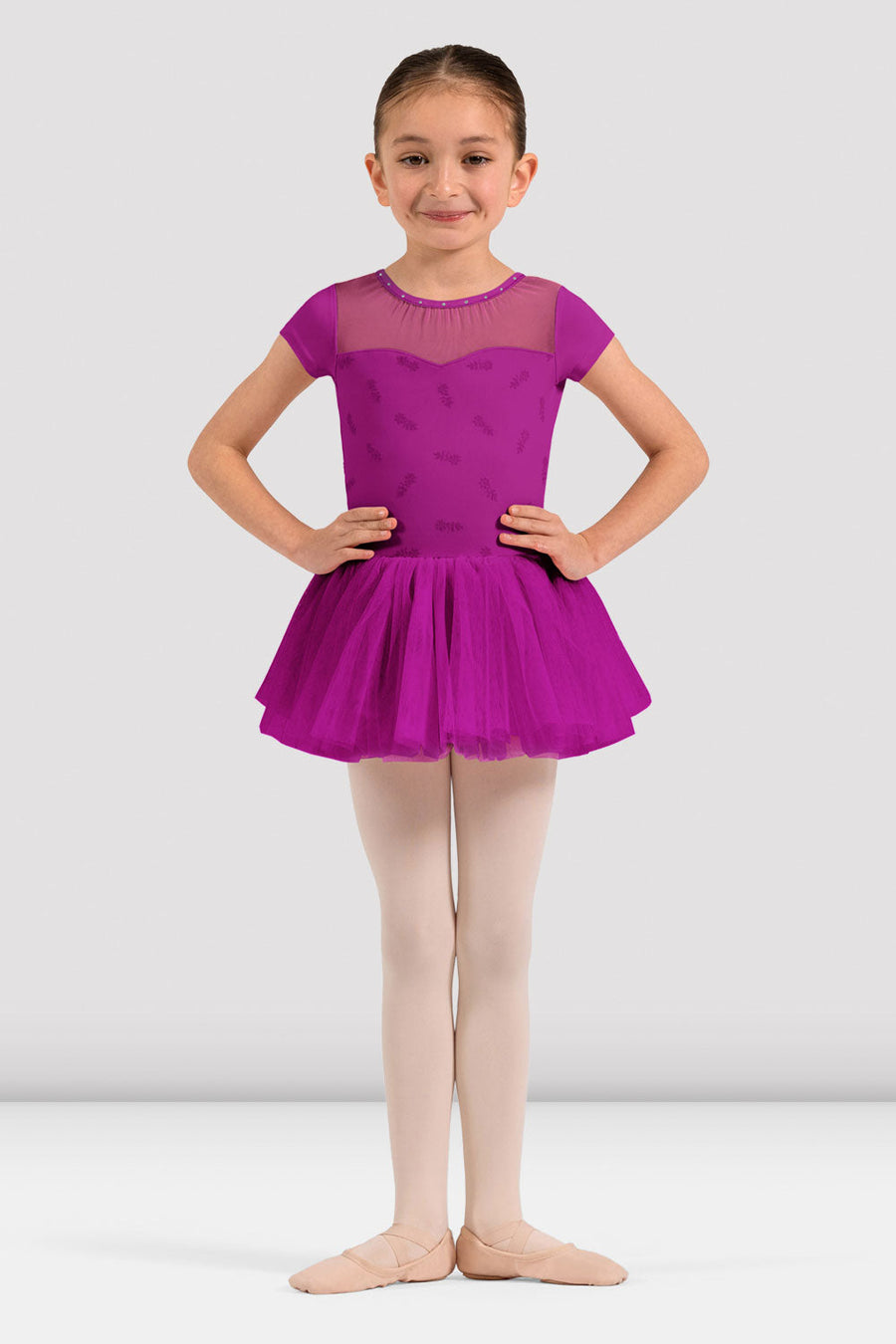 Girls Nora Floral Cap Sleeve Tutu Dress