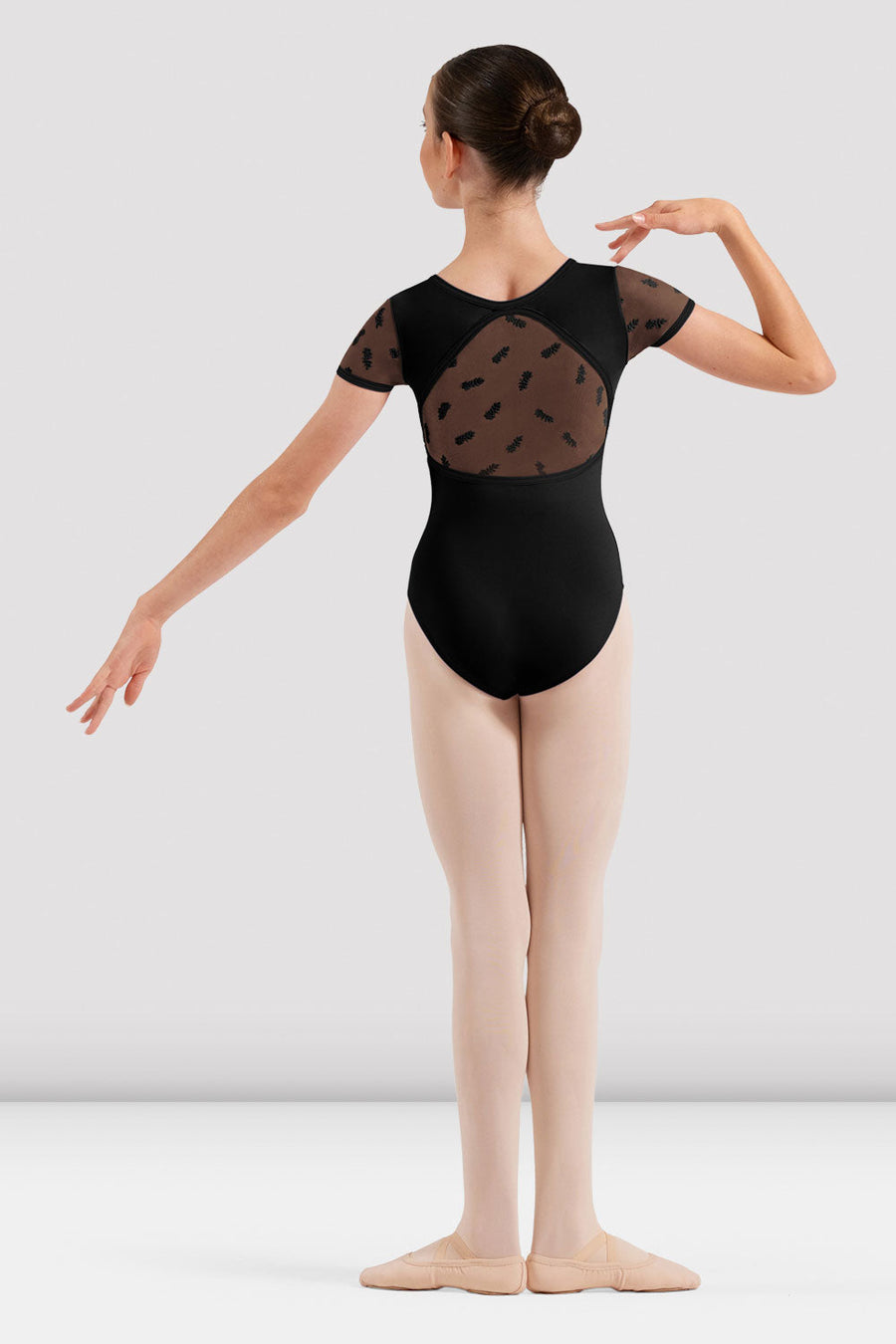 Girls Penelope Floral Cap Sleeve Leotard