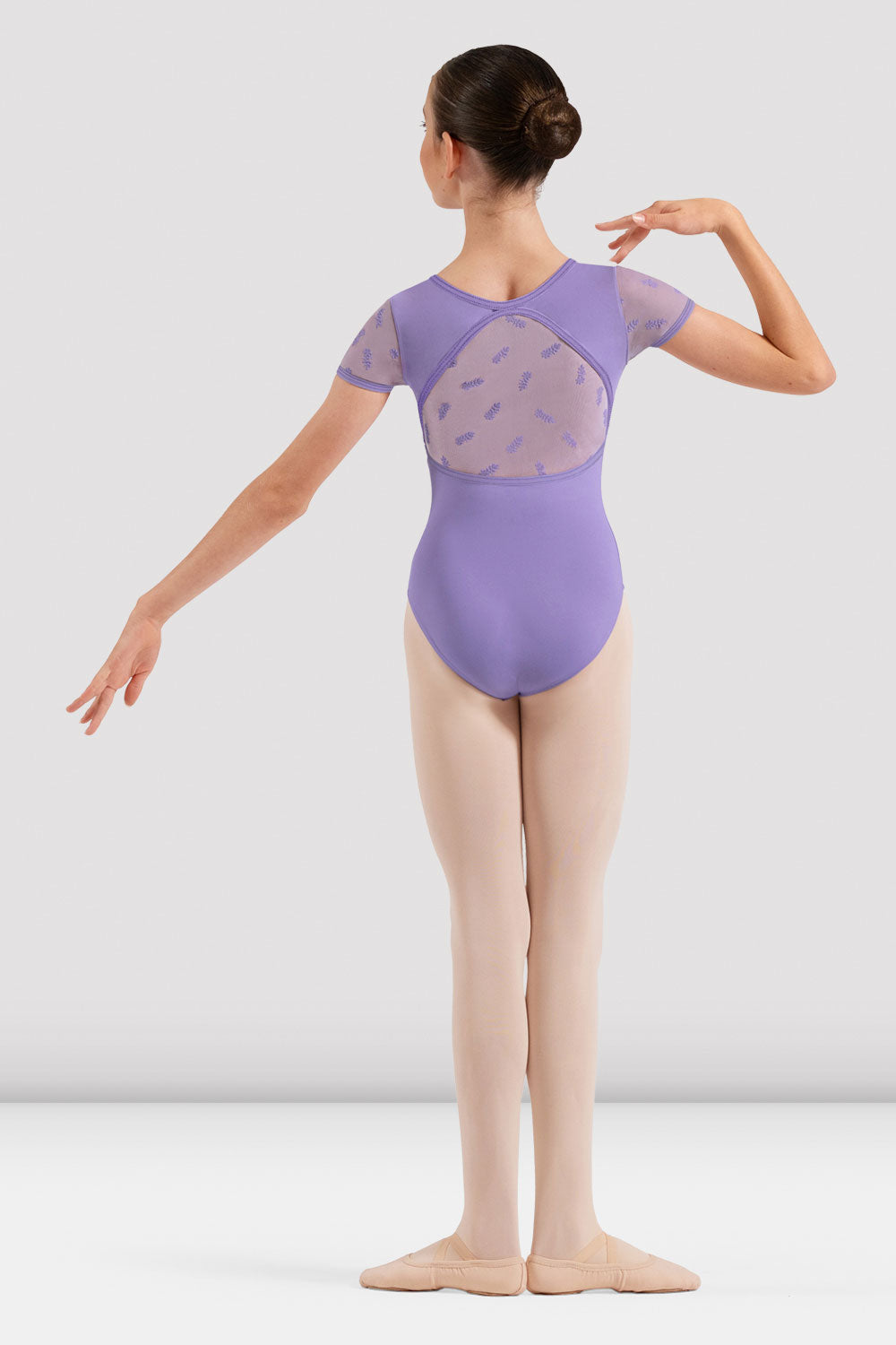 Girls Penelope Floral Cap Sleeve Leotard