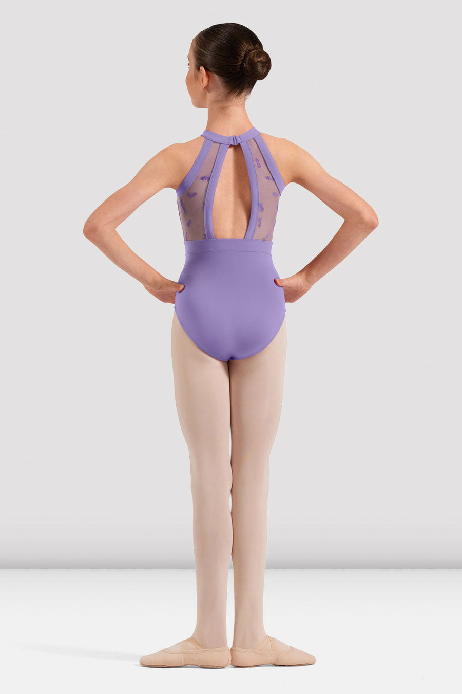 Girls Ella Floral Halterneck Leotard