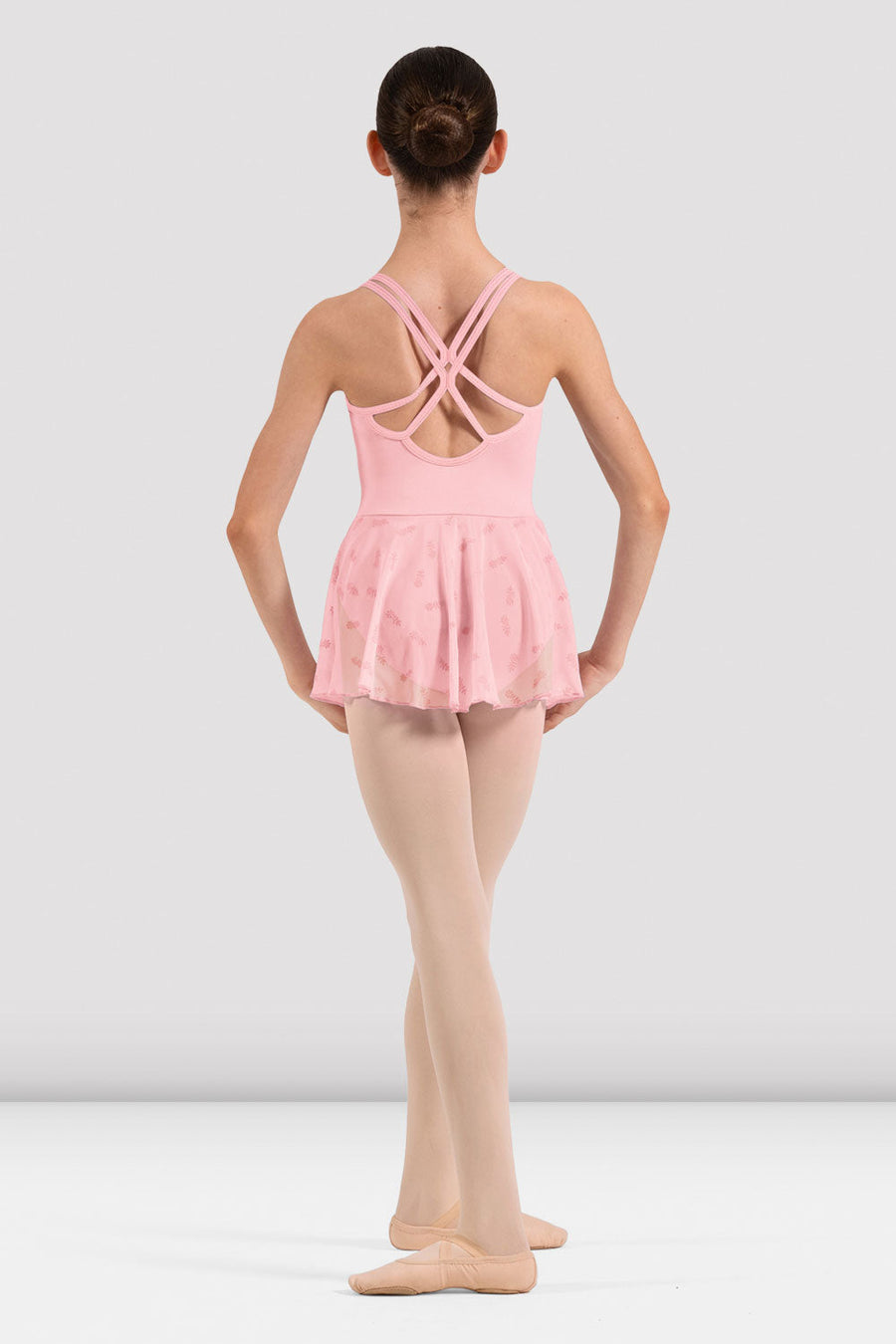 Girls Emily Floral Camisole Skirted Leotard