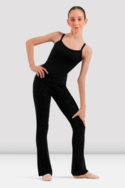 Girls Lillian Cable Knit Flared Pant