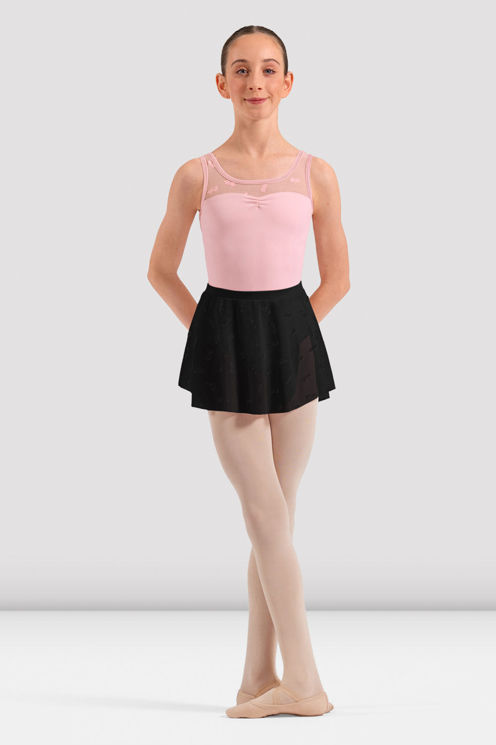 Girls Mila Floral Mesh Skirt