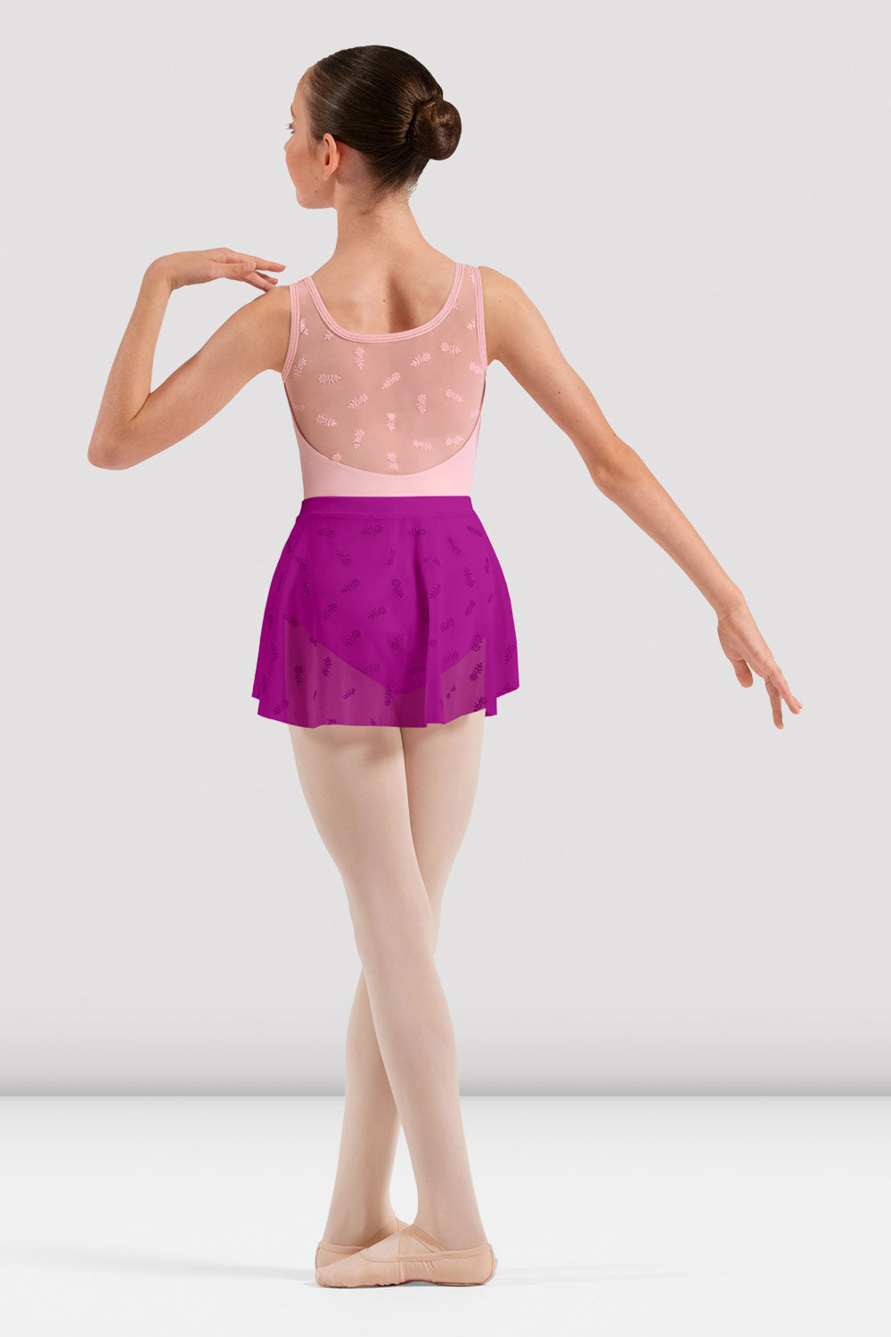 Girls Mila Floral Mesh Skirt