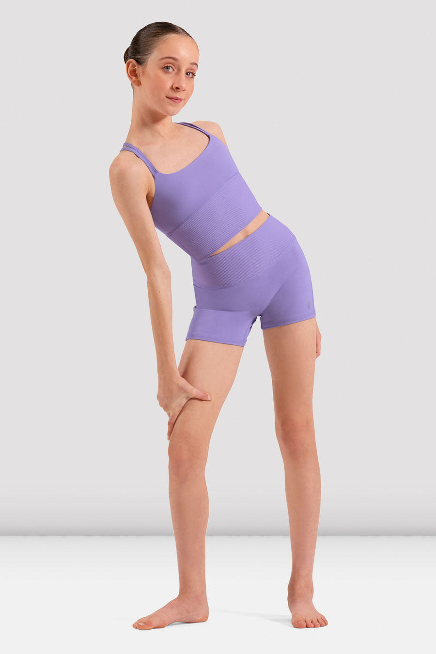 Girls Layla Rib High Waist Short