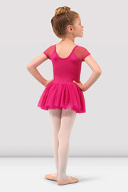 Girls Dora Cap Sleeve Tutu Leotard