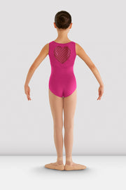 Girls Miame Heart Mesh Leotard