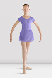 Girls Prisha Short Sleeve Skirted Leotard