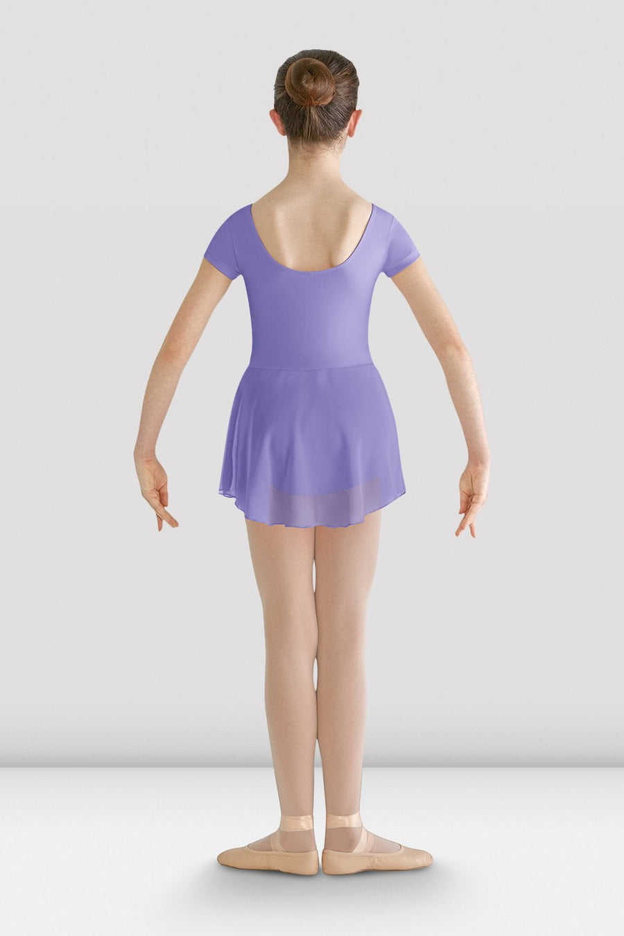 Girls Prisha Short Sleeve Skirted Leotard