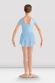 Girls Prisha Short Sleeve Skirted Leotard
