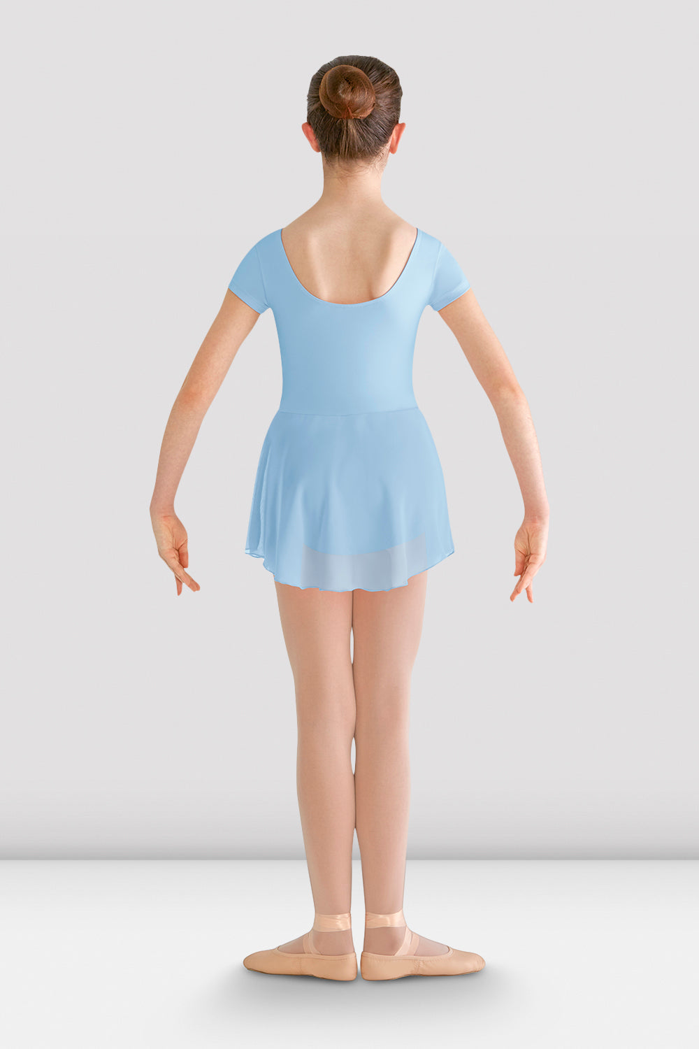 Girls Prisha Short Sleeve Skirted Leotard