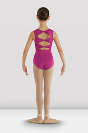 Girls Gladiolus Diamond Back Leotard