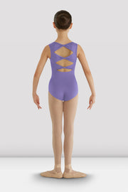 Girls Gladiolus Diamond Back Leotard