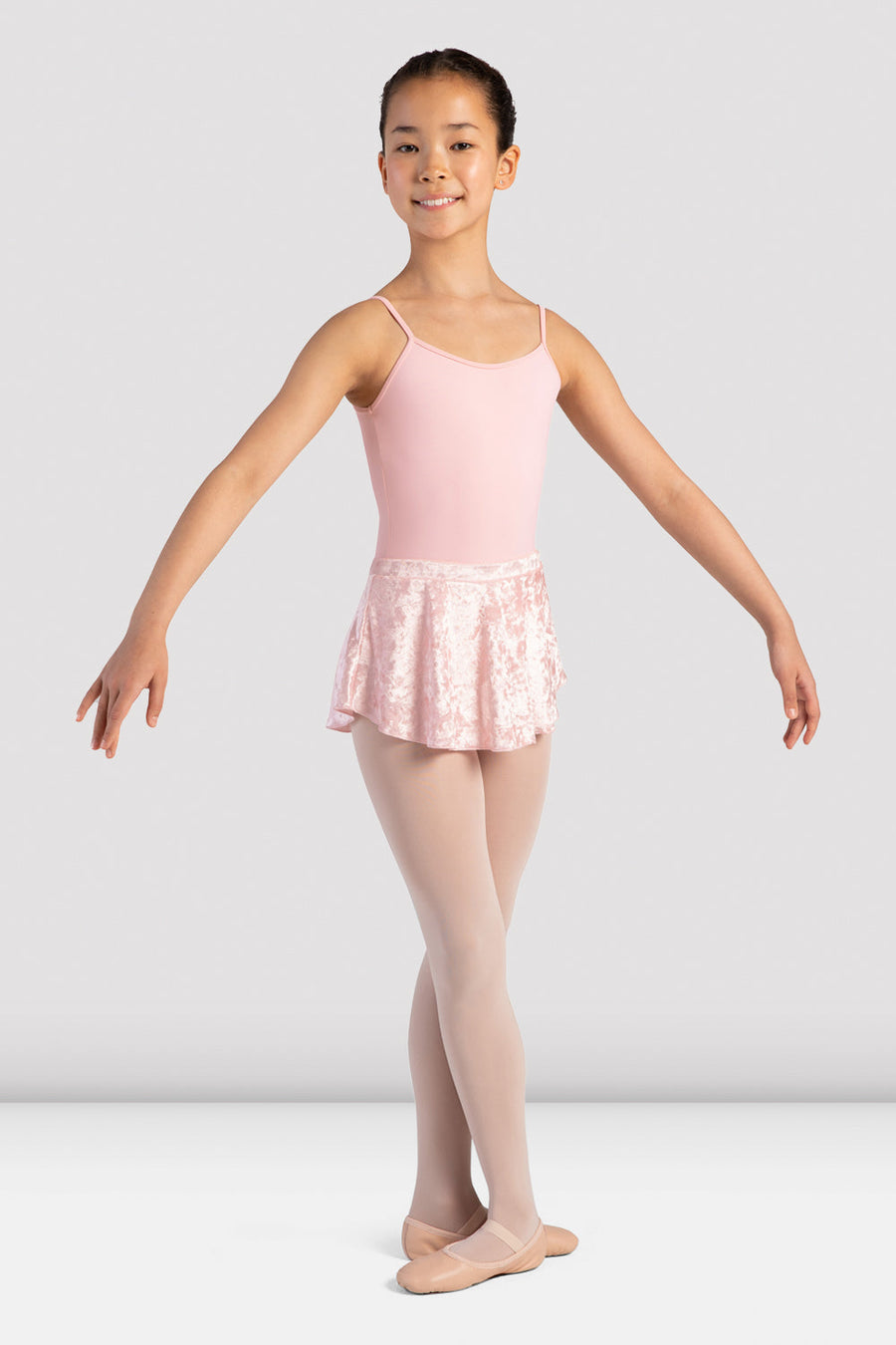Girls Angel Velvet Pull On Skirt