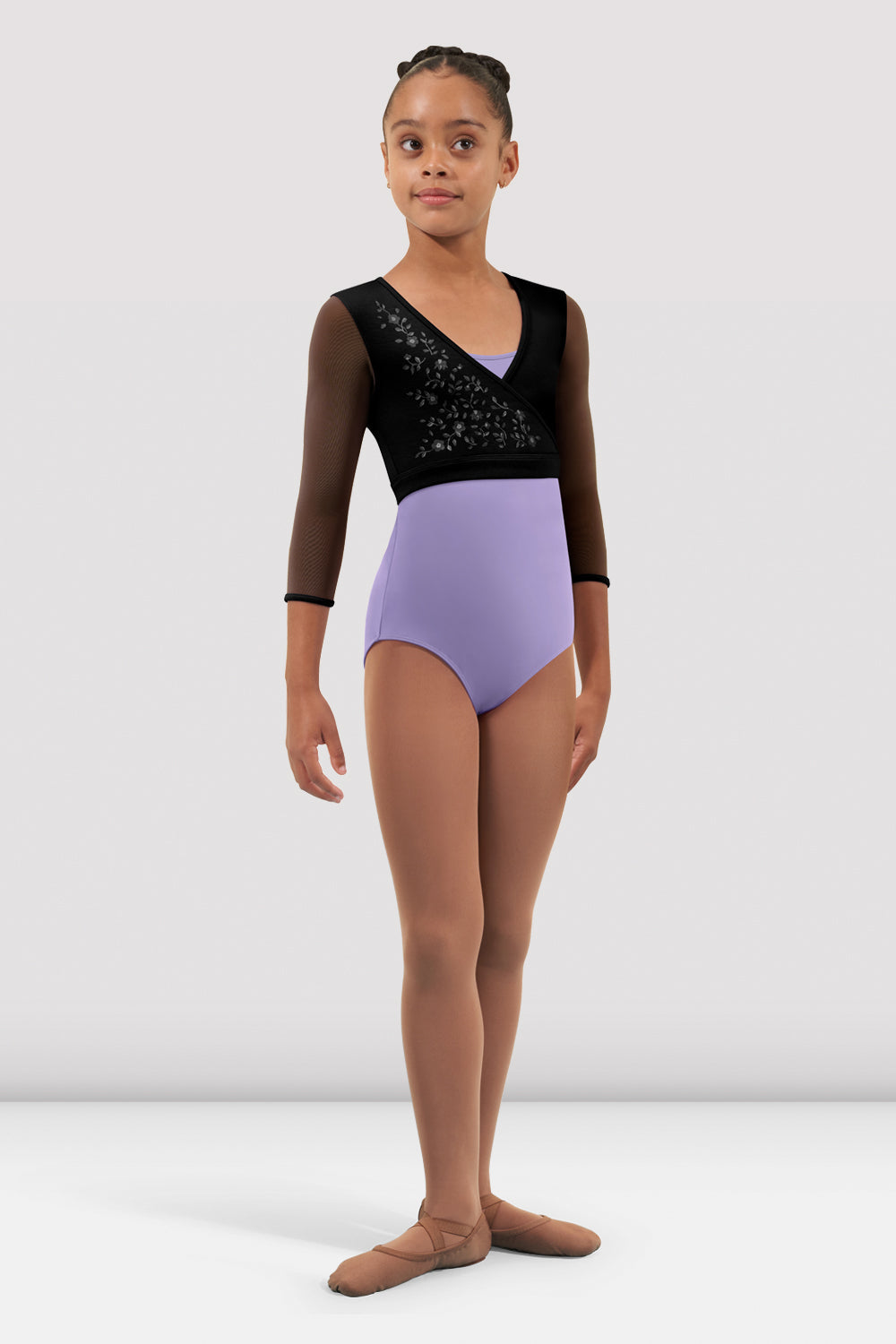 Girls Hayley 3/4 Sleeve Wrap Top