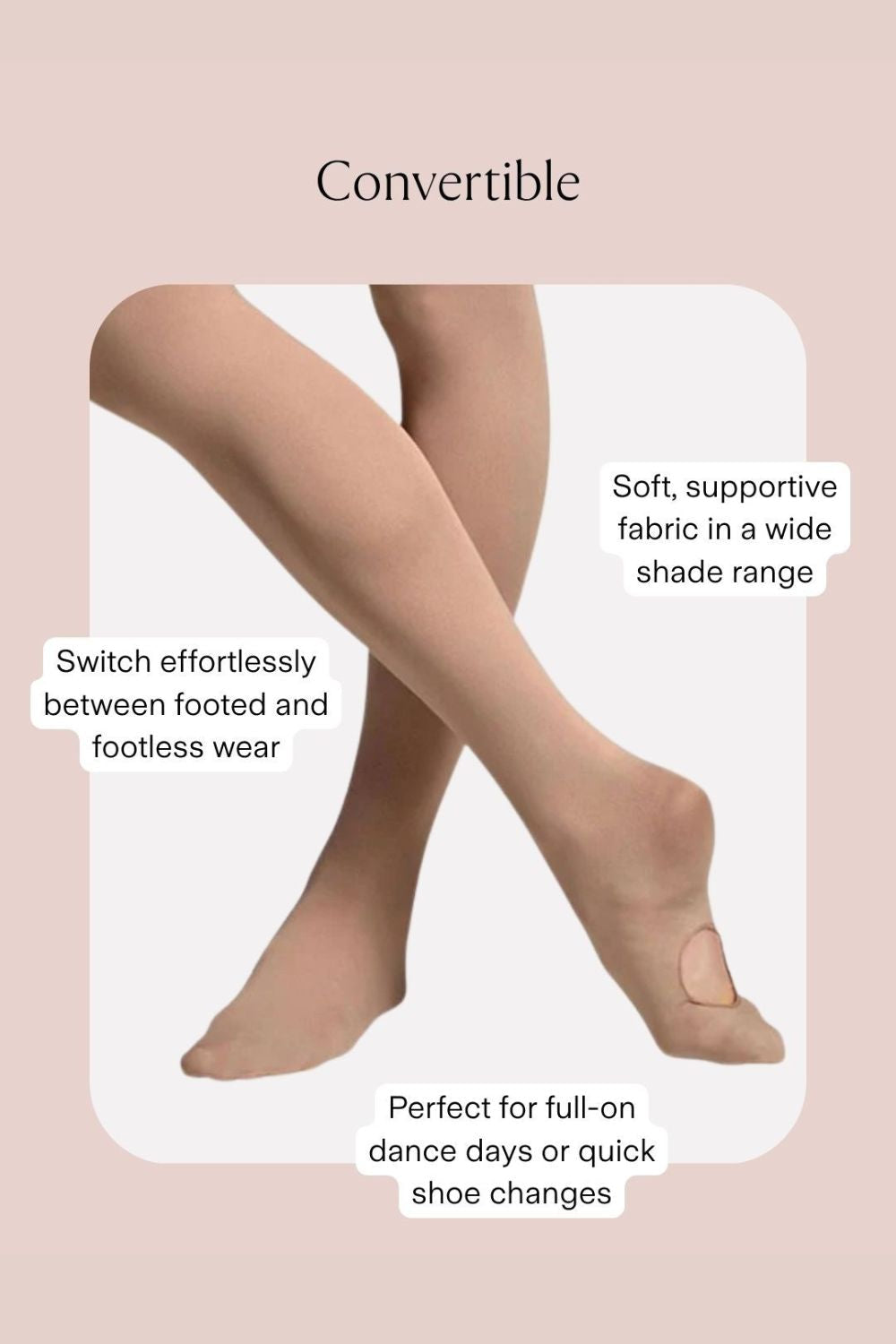 Girls Contoursoft Convertible Tights