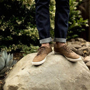 Men's Hermosa Sneaker in Elmwood leather, top view