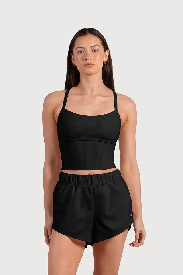Ladies Active Rib Resistance Camisole Top
