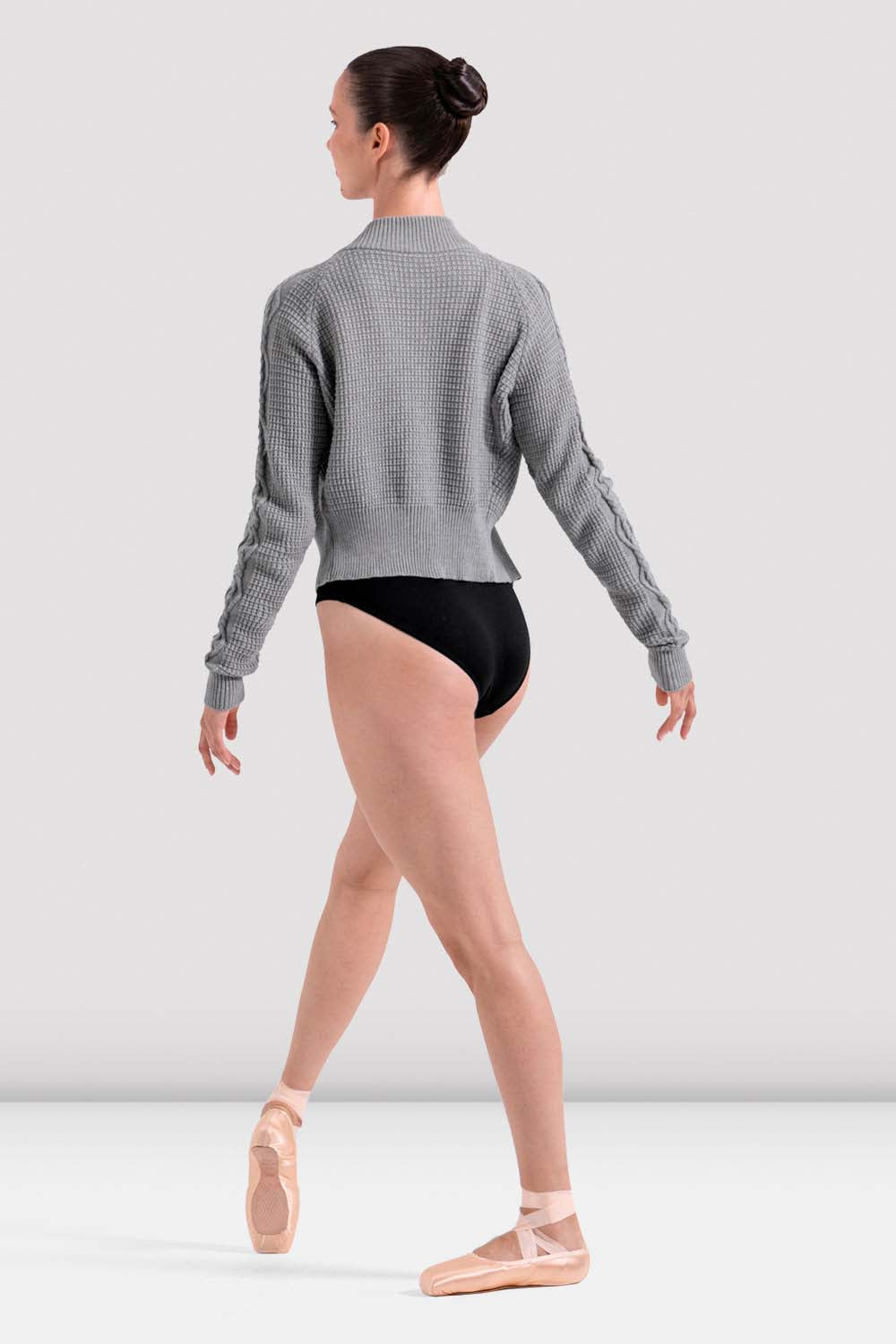 Ladies Emilia Cable Knit Zip Jacket