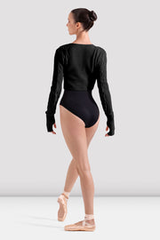 Ladies Madison Cable Knit Crop Top