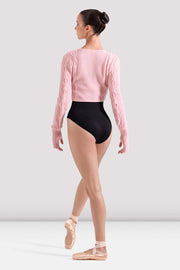Ladies Madison Cable Knit Crop Top
