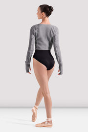 Ladies Madison Cable Knit Crop Top