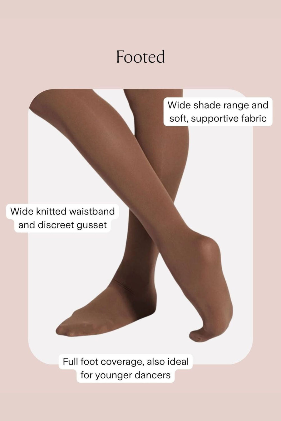 Ladies Contoursoft Footed Tights